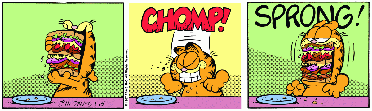 Garfield, January 15, 1987