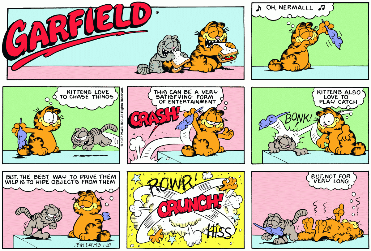 Garfield, January 18, 1987