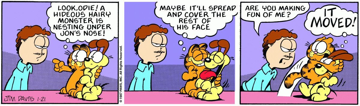 Garfield, January 21, 1987