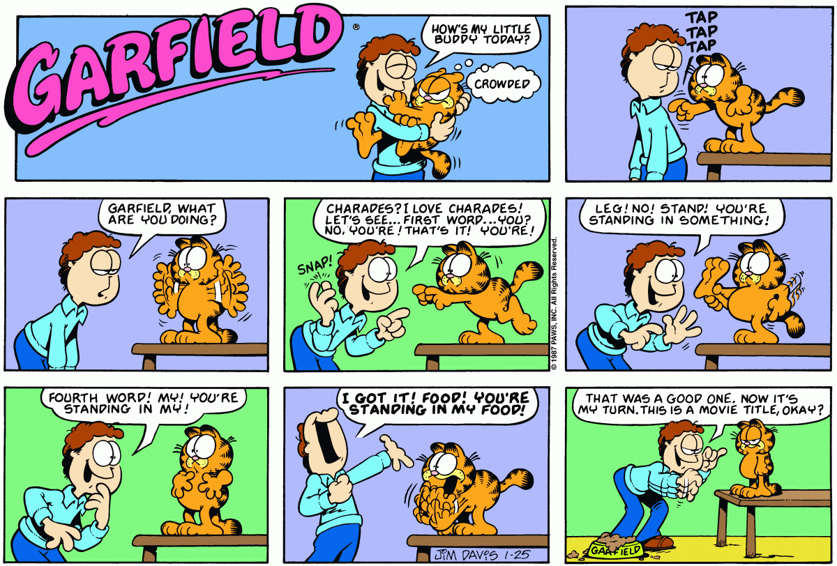 Garfield, January 25, 1987