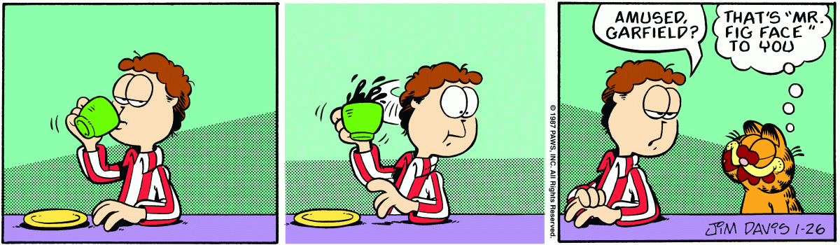 Garfield, January 26, 1987