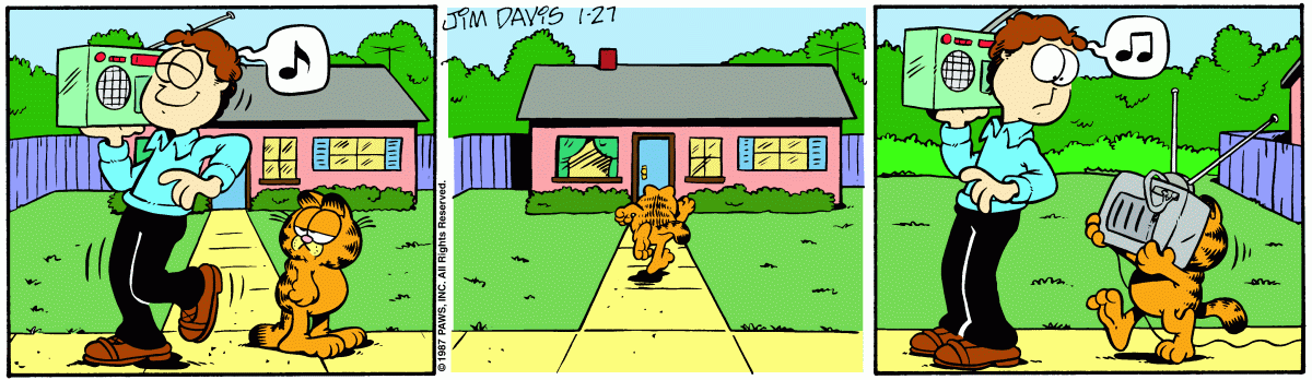 Garfield, January 27, 1987