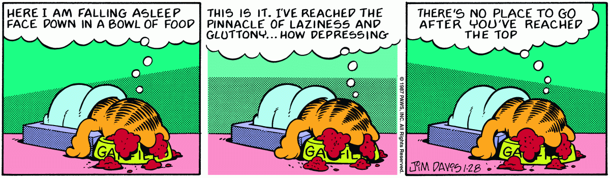 Garfield, January 28, 1987