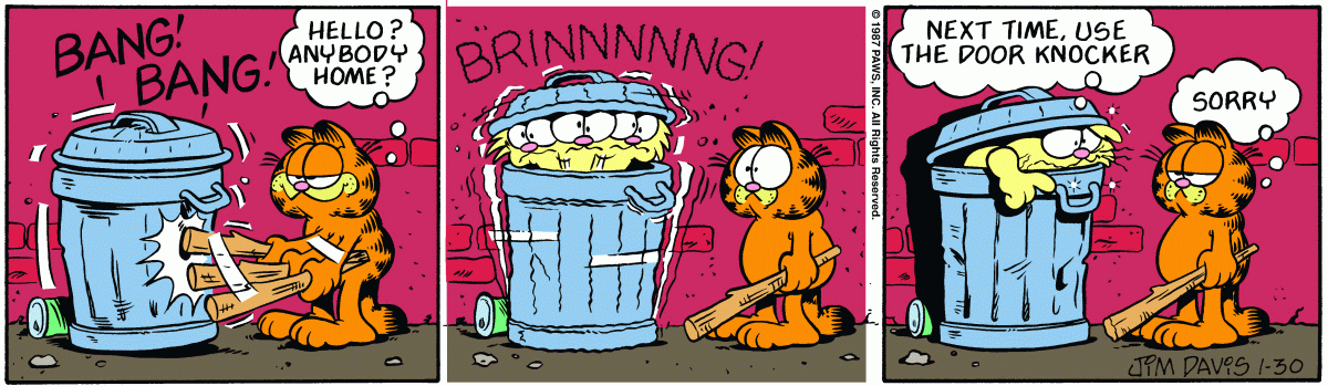 Garfield, January 30, 1987