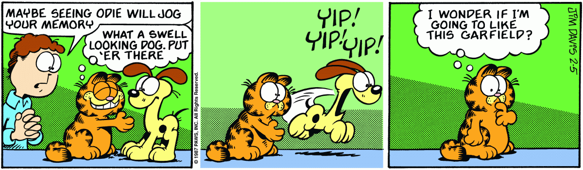 Garfield, February 5, 1987