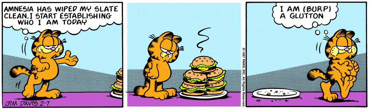 Garfield, February 7, 1987