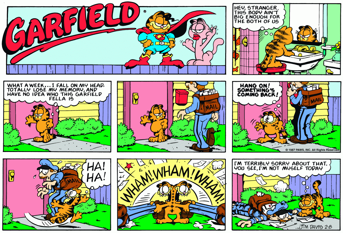Garfield, February 8, 1987