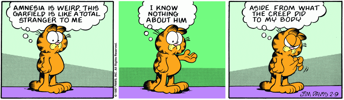Garfield, February 9, 1987