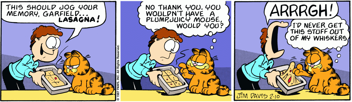 Garfield, February 10, 1987