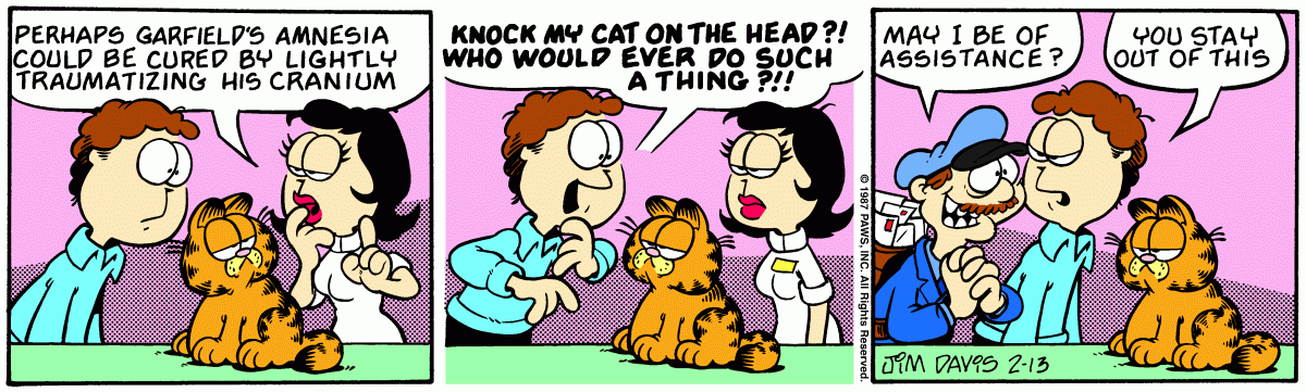 Garfield, February 13, 1987