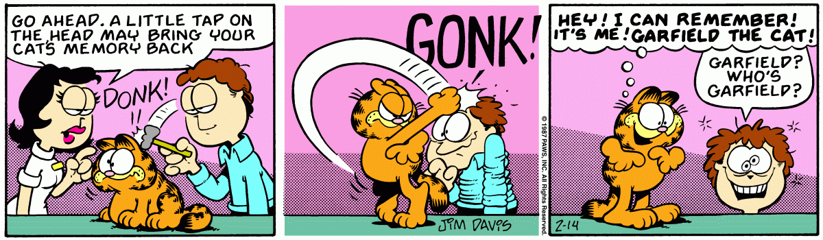 Garfield, February 14, 1987