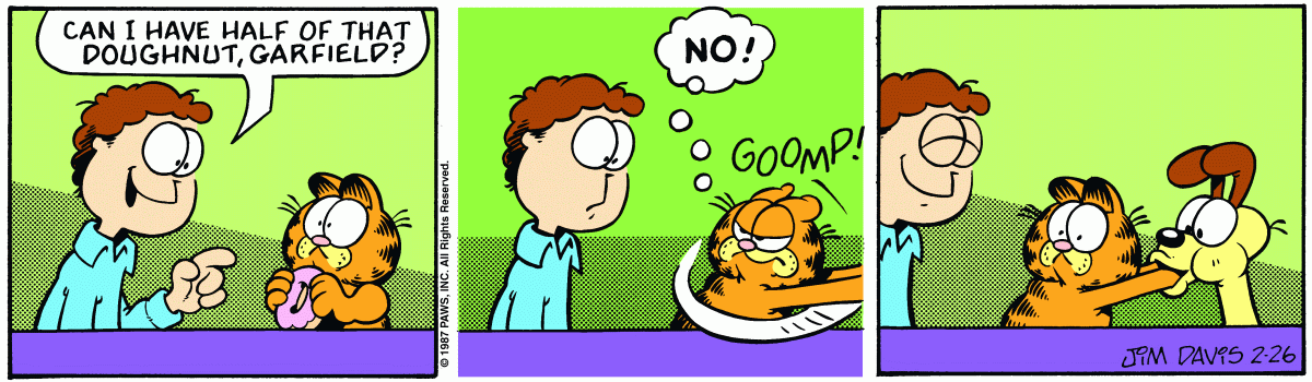 Garfield, February 26, 1987