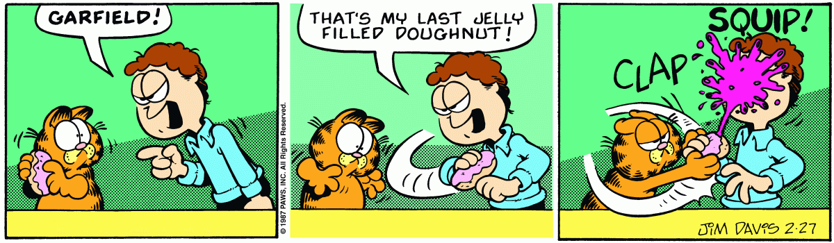 Garfield, February 27, 1987