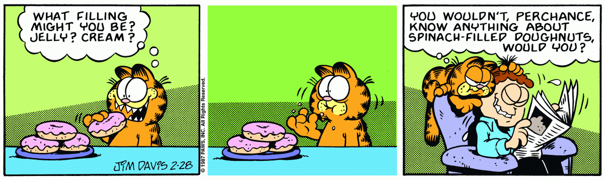 Garfield, February 28, 1987