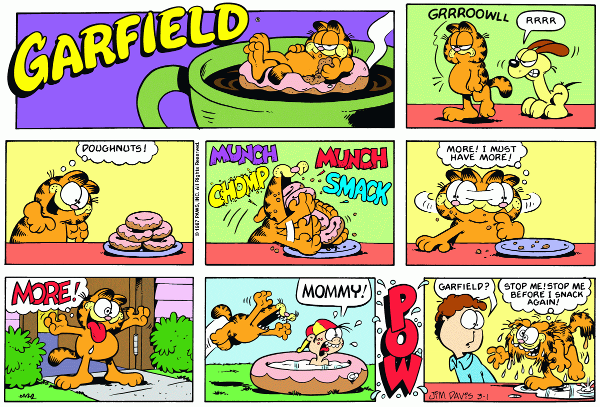 Garfield, March 1, 1987
