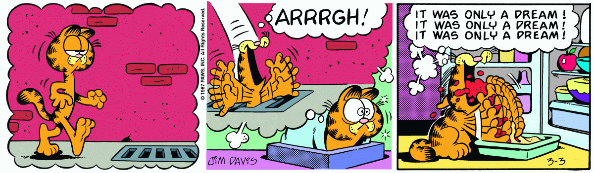 Garfield comic strip for Tuesday, March 3, 1987
