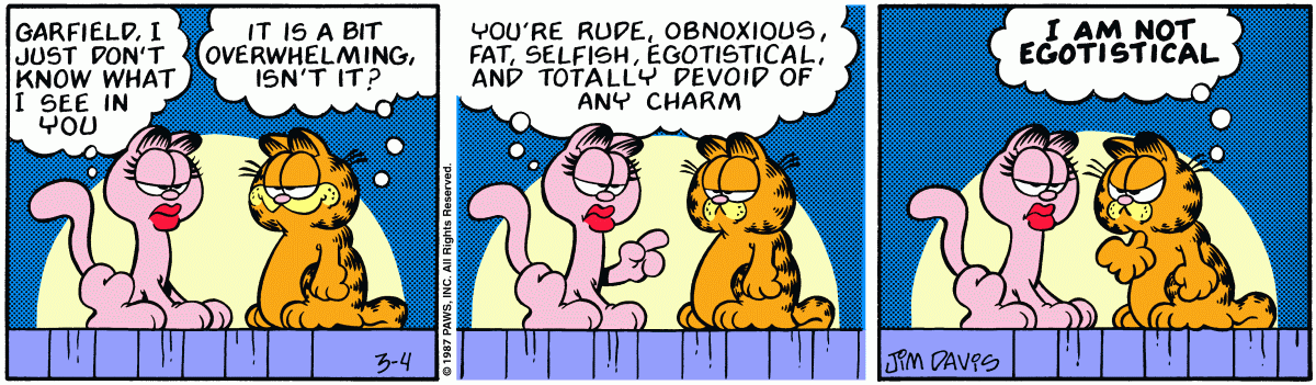 Garfield, March 4, 1987