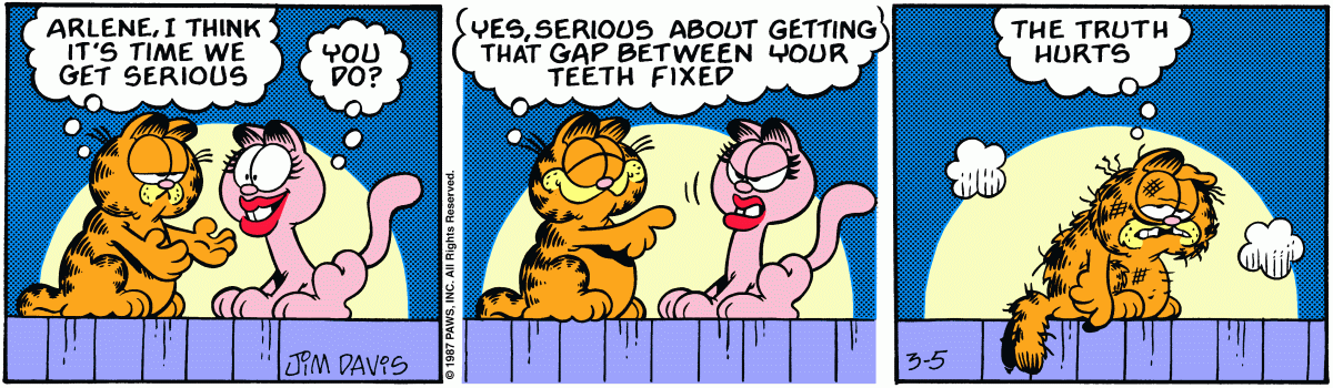 Garfield, March 5, 1987