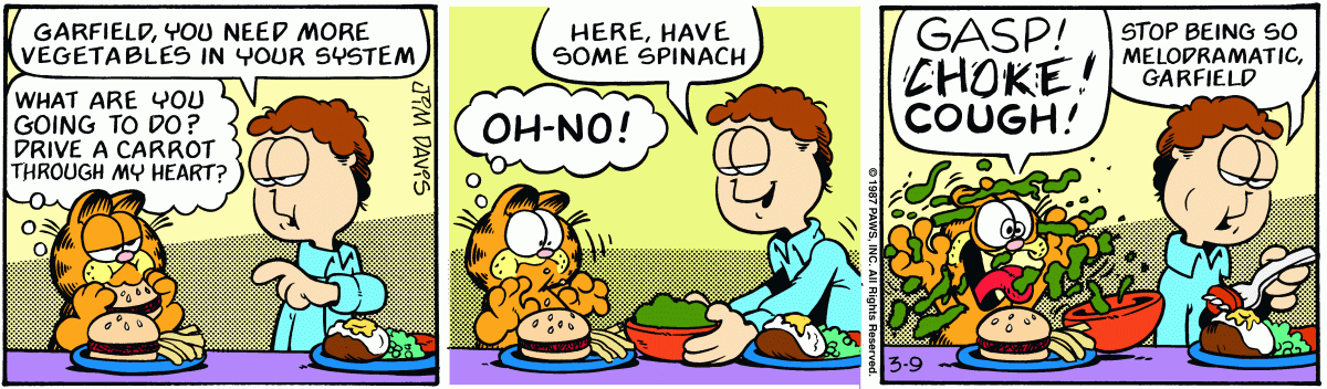 Garfield, March 9, 1987