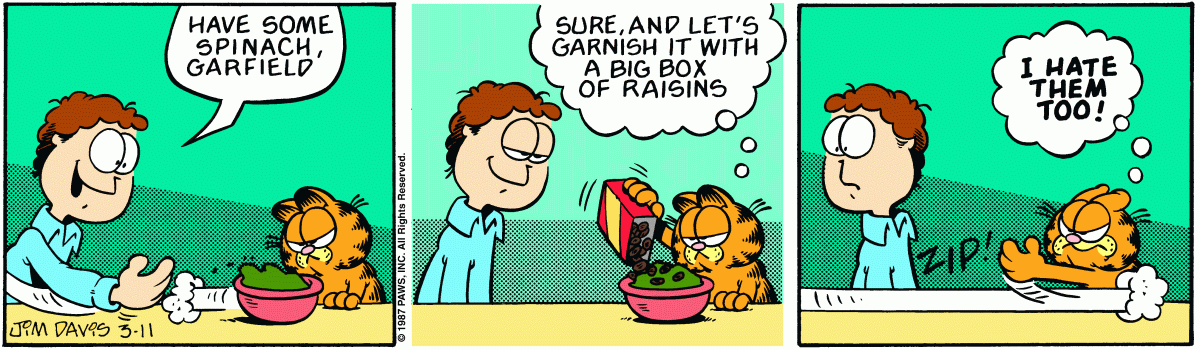 Garfield, March 11, 1987