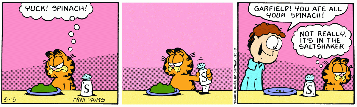 Garfield, March 13, 1987