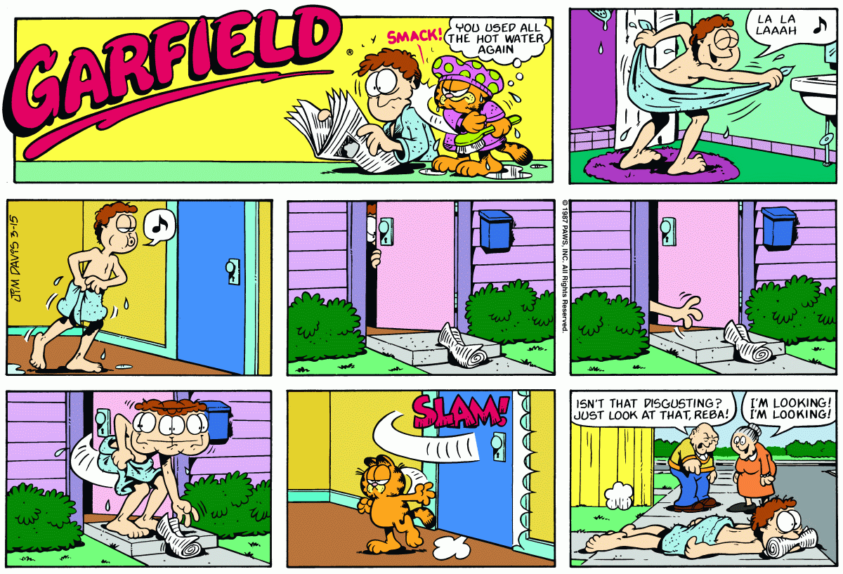 Garfield, March 15, 1987