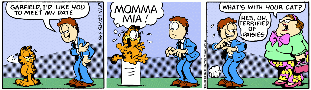 Garfield, March 18, 1987
