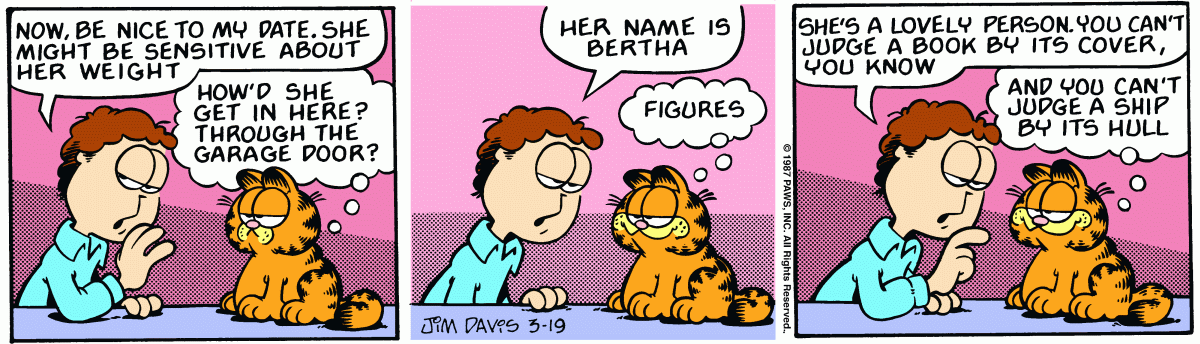 Garfield, March 19, 1987