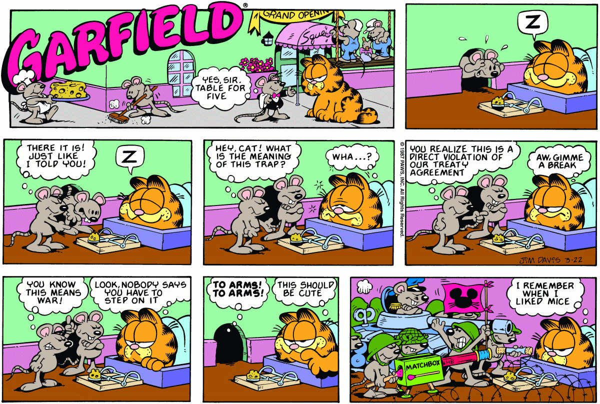 Garfield, March 22, 1987