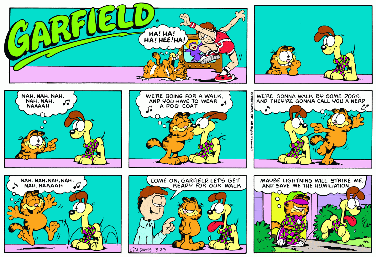 Garfield, March 29, 1987