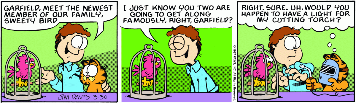 Garfield, March 30, 1987