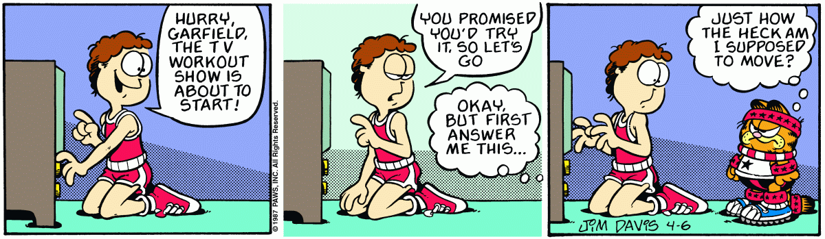 Garfield, April 6, 1987