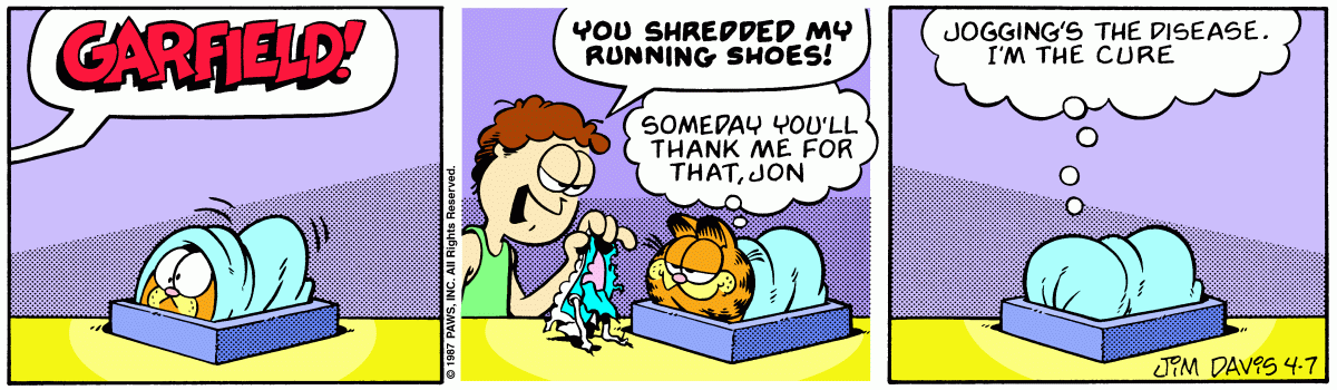Garfield, April 7, 1987
