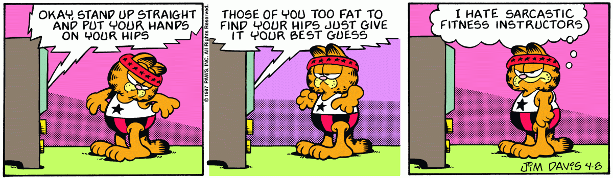 Garfield, April 8, 1987