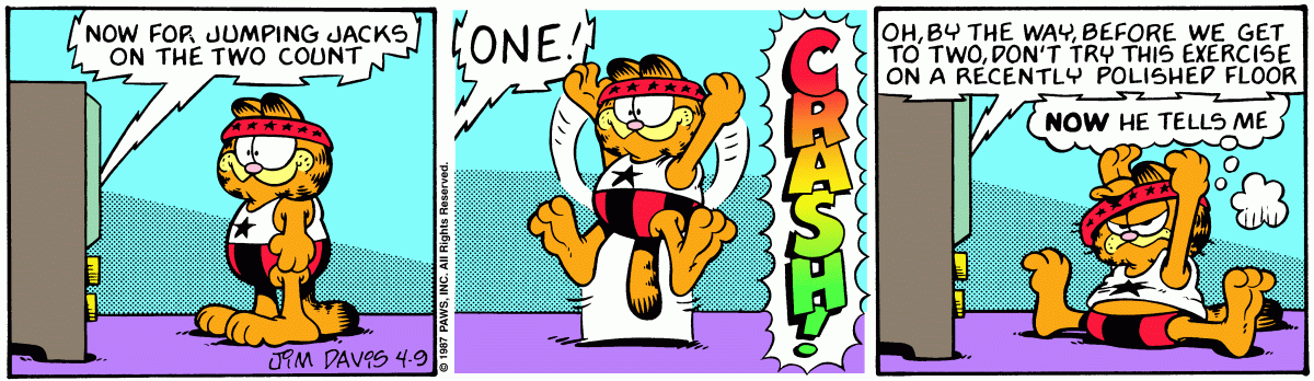 Garfield, April 9, 1987