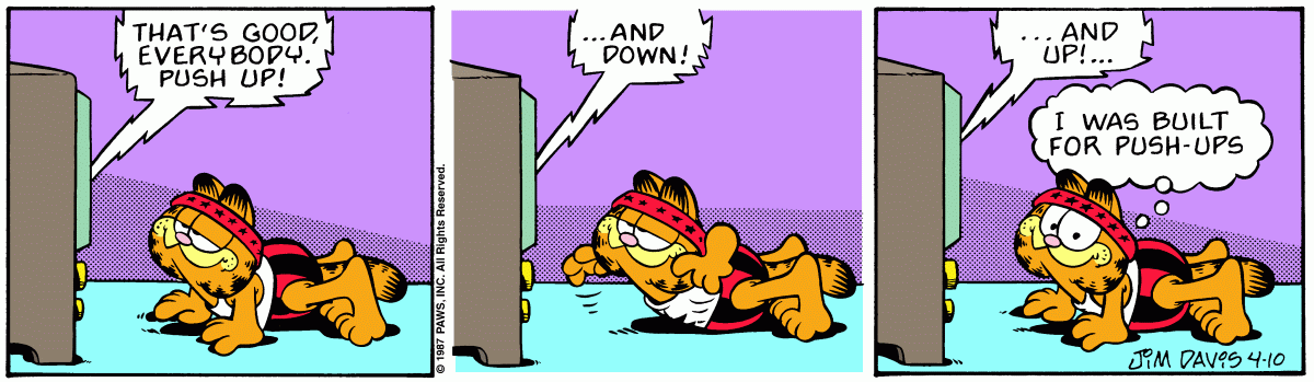 Garfield, April 10, 1987