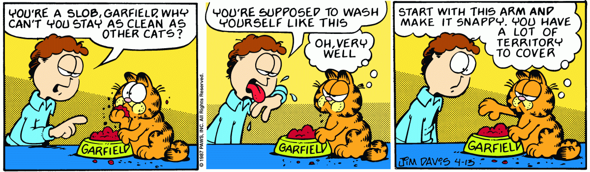 Garfield, April 13, 1987
