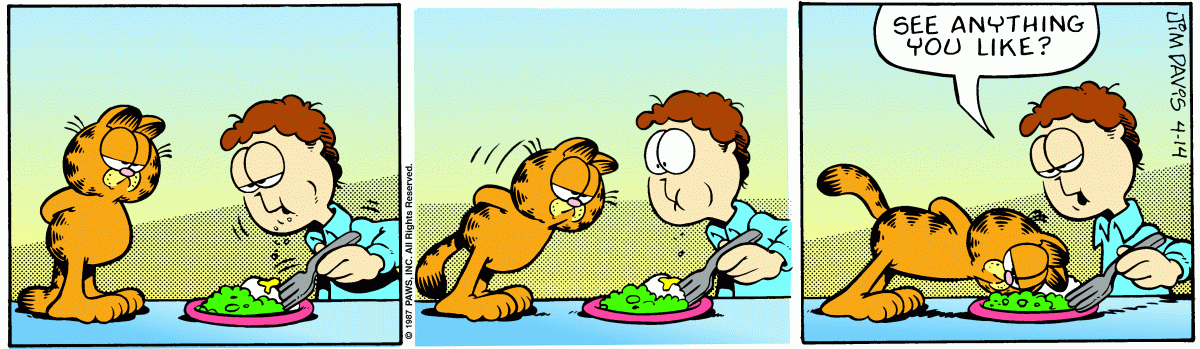 Garfield, April 14, 1987
