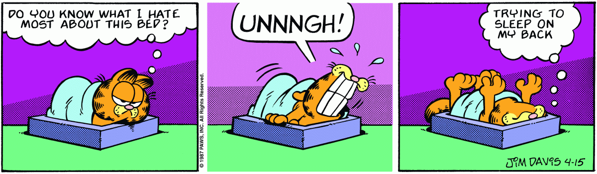 Garfield, April 15, 1987