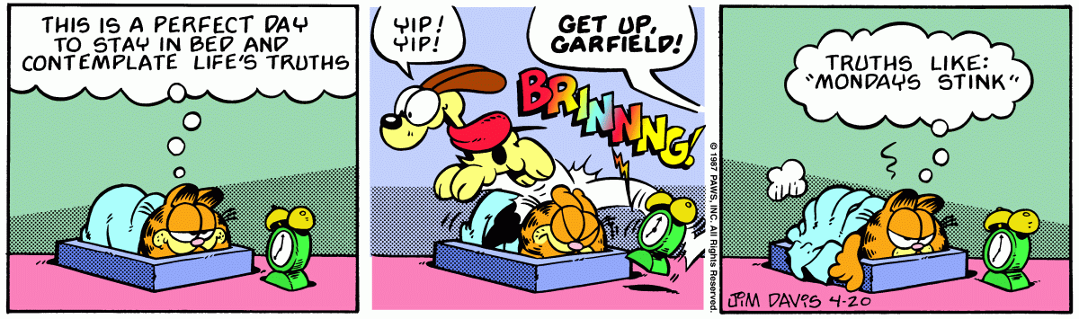 Garfield, April 20, 1987