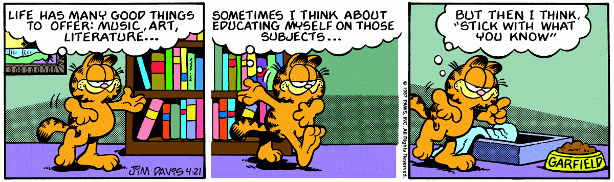 Garfield, April 21, 1987