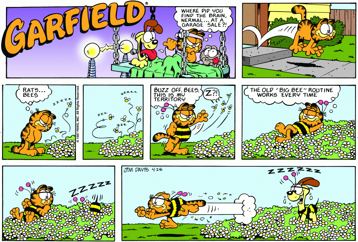 Garfield, April 26, 1987