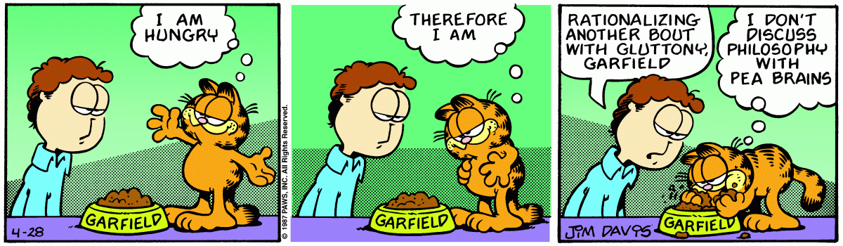 Garfield comic strip for Tuesday, April 28, 1987