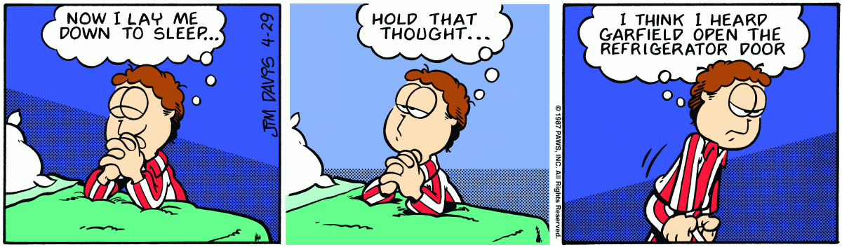 Garfield comic strip for Wednesday, April 29, 1987