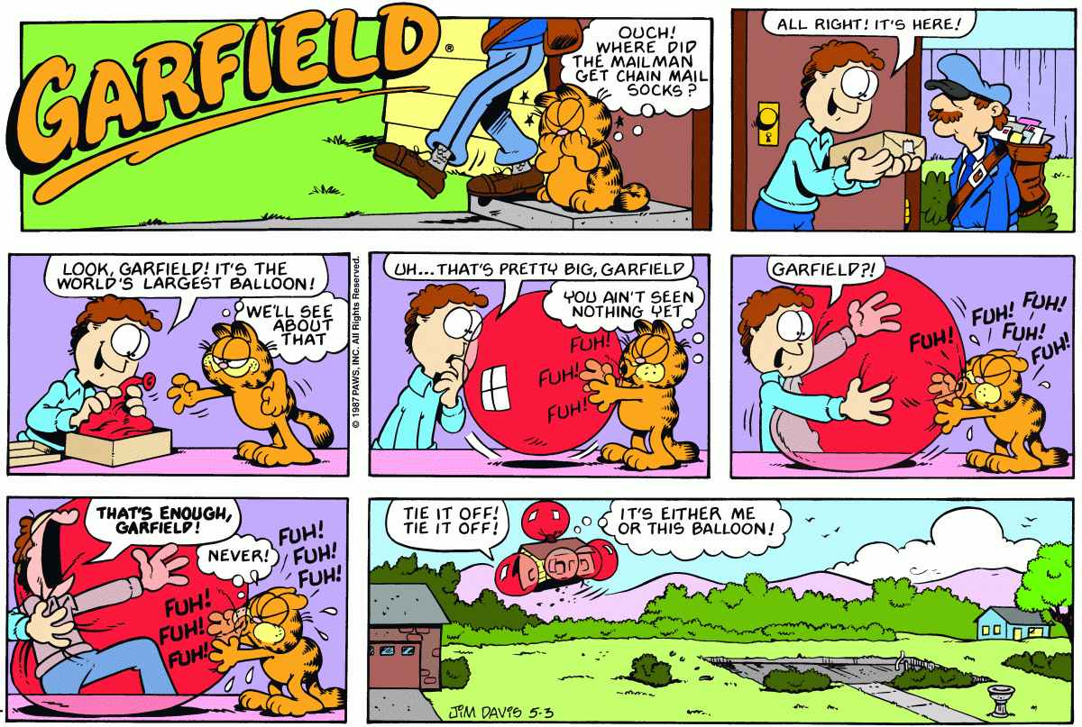 Garfield, May 3, 1987