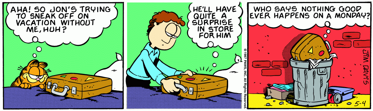 Garfield, May 4, 1987