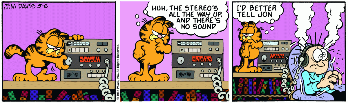 Garfield, May 6, 1987
