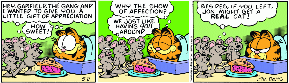 Garfield, May 8, 1987