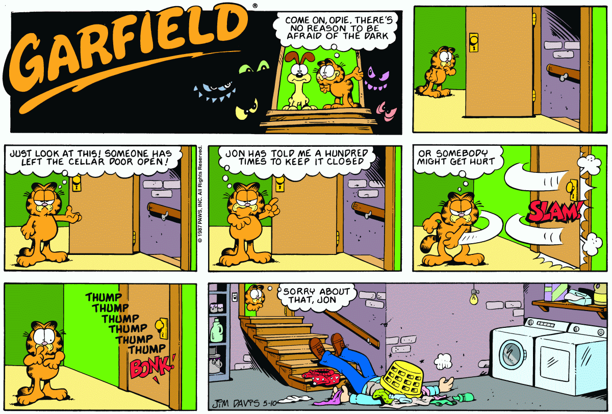 Garfield comic strip for Sunday, May 10, 1987
