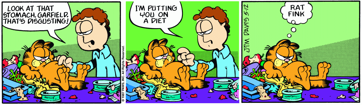 Garfield, May 12, 1987